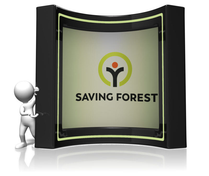 Ausstellungs-Stand der Saving Forest Association